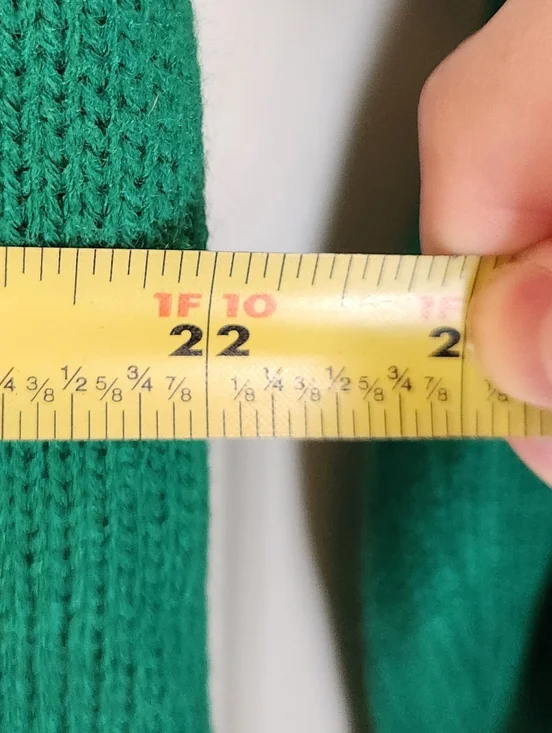 Holly Jolly 4ever Merry Christmas Green Sweater Holiday Womens Size M NWT #1173 - Picture 5 of 6